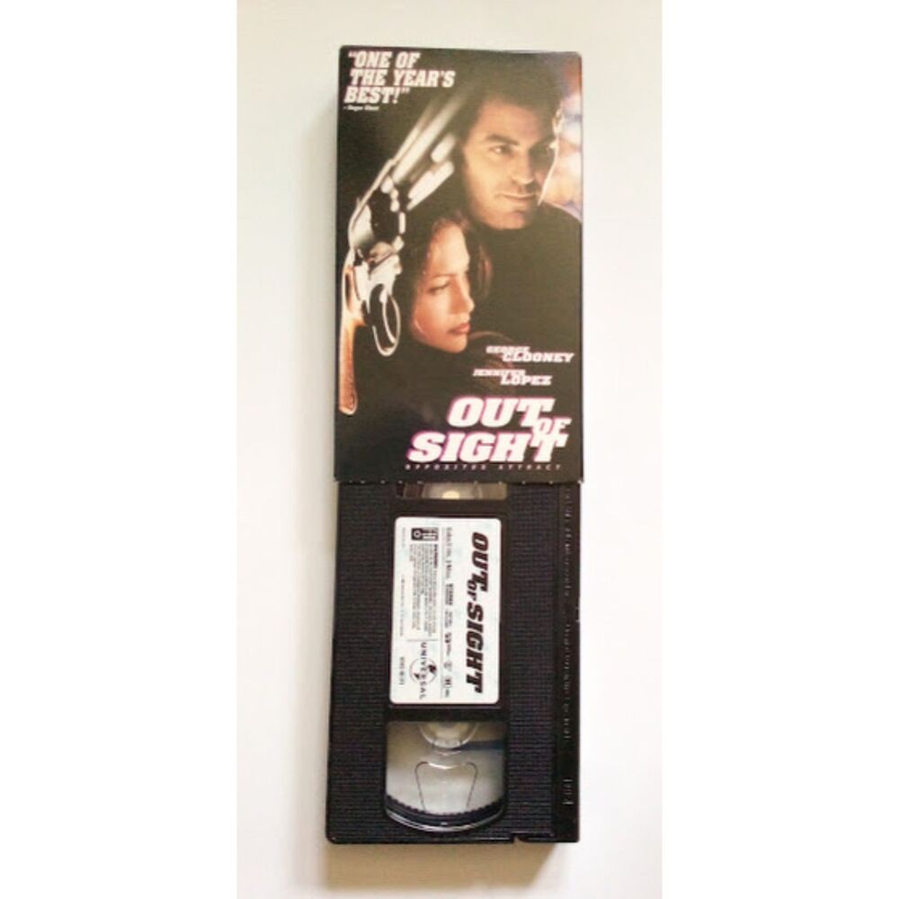 Out of Sight 1999 VHS George Clooney Jennifer Lopez American Crime Comedy
